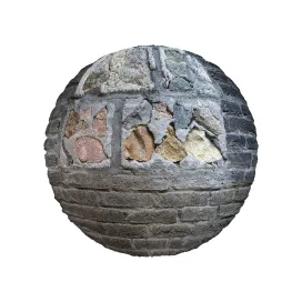 Damaged brick wall  5